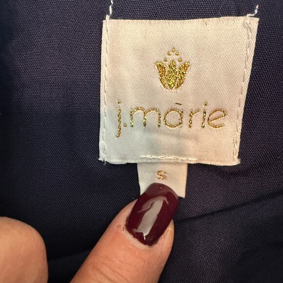 Women's J.Marie Green and Blue Plaid Embroidered Ruffle Sleeve Blouse Size S NEW - Picture 3 of 10